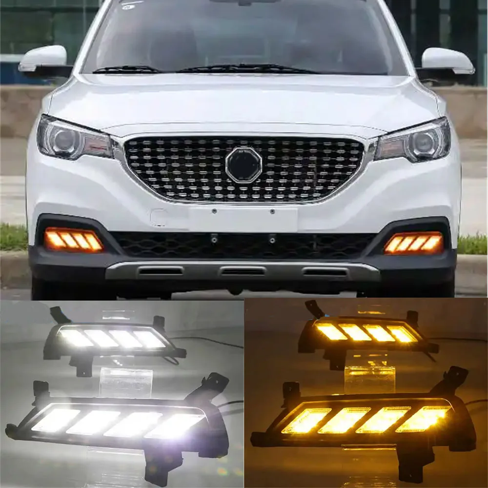 Для MS ZS 2017 2018 2019 дневные ходовые светодиодные передние противотуманные фары Drl водонепроницаемые 12 в дневной свет
