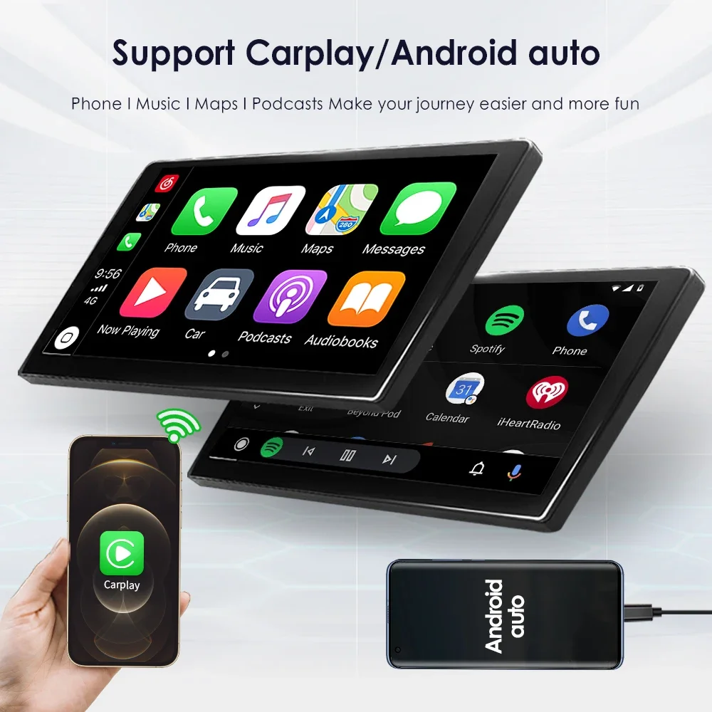 Фото Автомагнитола Carplay на Android, мультимедийный экран для BMW X3 E83 2004 2005 2006 2007 2008-2012 с GPS Навигатором, стерео, 4G, Wi-Fi №4