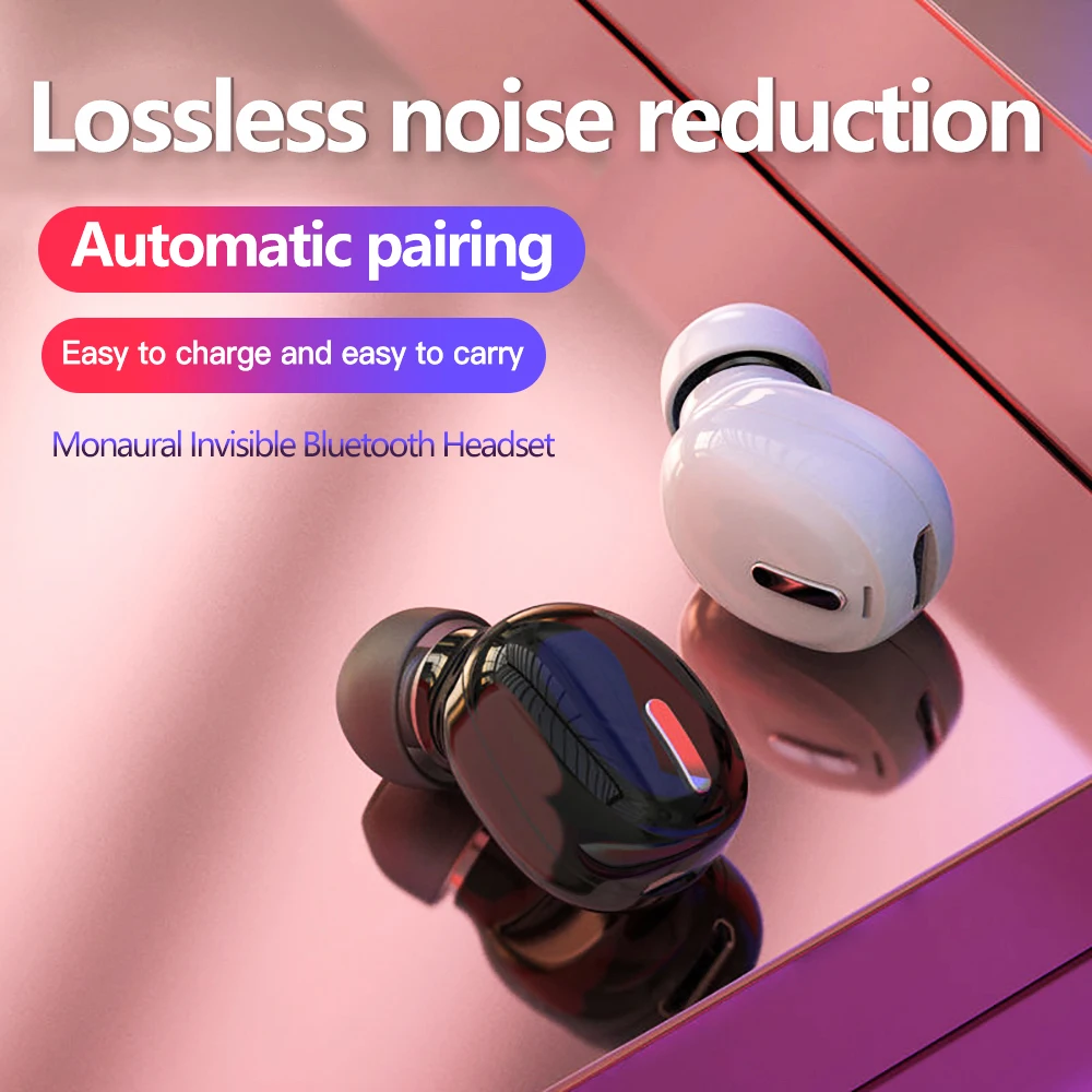 X9 Mini Bluetooth-совместимые наушники 5.0, беспроводная спортивная игровая гарнитура с микрофоном, стереонаушники громкой связи для iPhone Samsung S20 (art.: 3920cb36de62c) - 3920cb36de62c