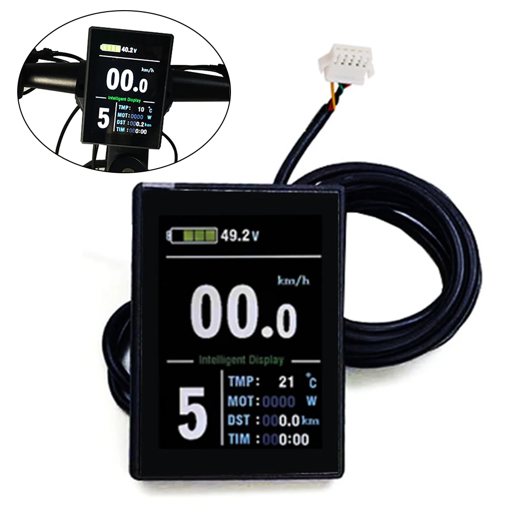 Цветной дисплей LCD8S 24 в 36 в 48 в KT-LCD8S метр, цветной дисплей TFT для конверсионного комплекта NCB для контроллера серии KT для электровелосипеда