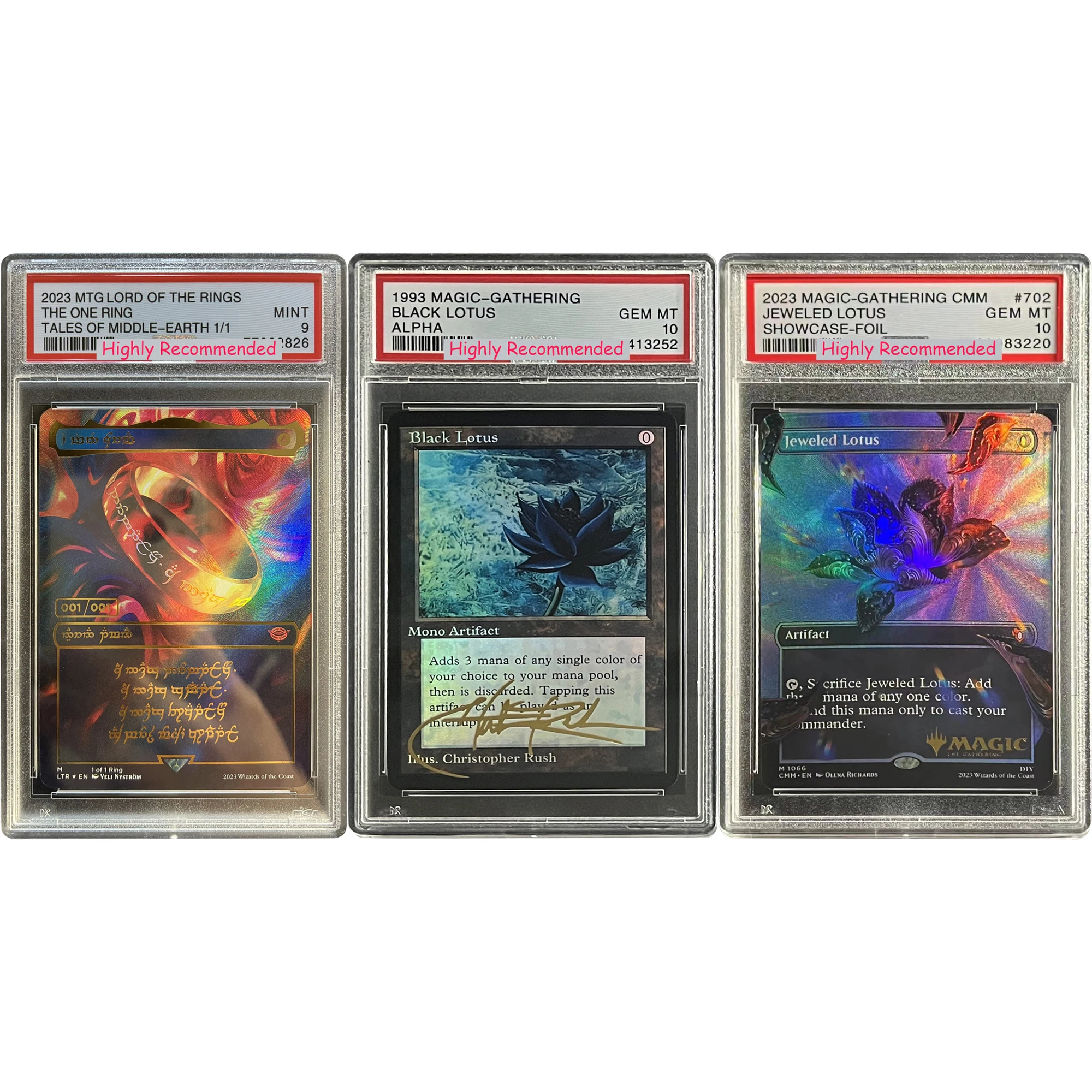 PSA TCG Black Lotus Властелин колец коллекционная карточка копия версия рейтинг карточка Аниме игровая карточка Diy Подарочные игрушки