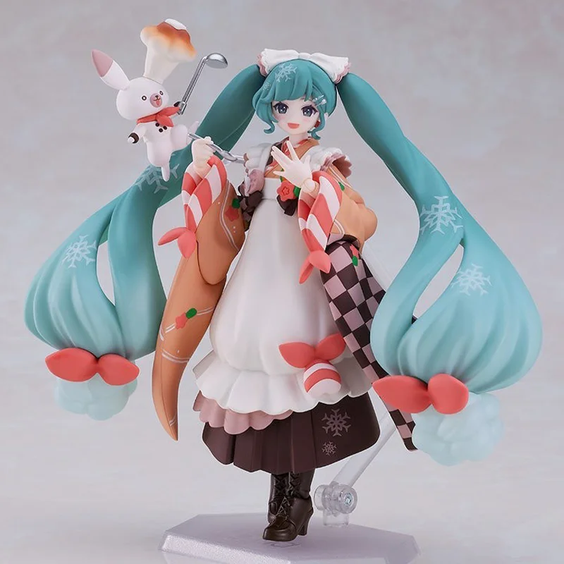 Фото Max Factory Original Vocaloid Hatsune Miku Rabbit Yukine Figma # EX‐068 Снег, Зимняя деликатес Вер. Фигурка Гаражный комплект №2