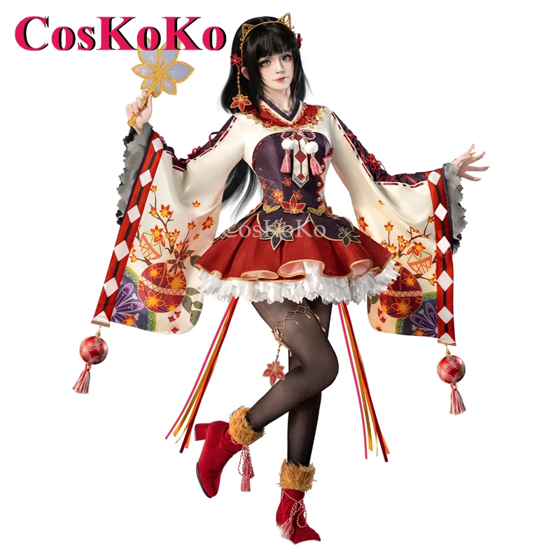 CosKoKo Kurosawa Dia Костюмы для косплея аниме LoveLive!Sunshine!! Красные листья, пробуждение, милое платье, одежда для ролевых игр на Хэллоуин (art.: 3920d15b90136) - 3920d15b90136