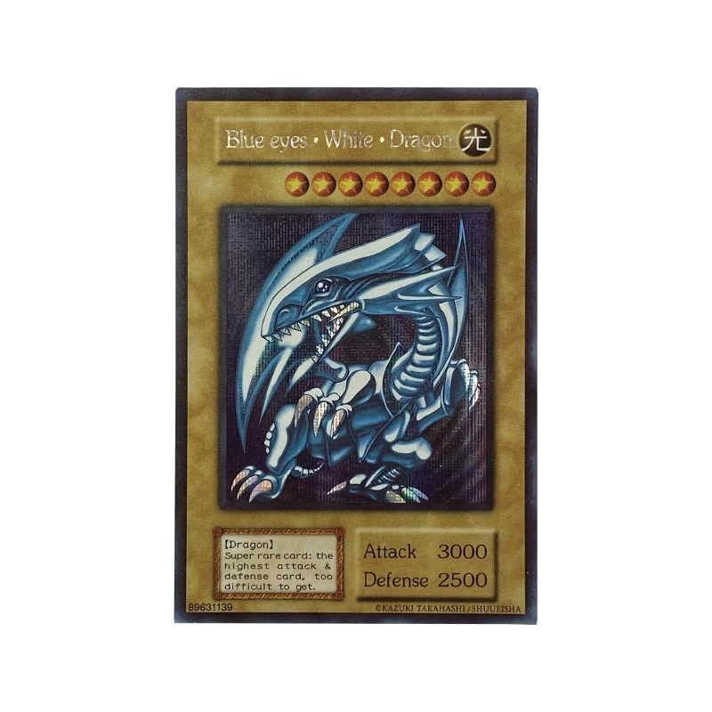 Фото Yu Gi Oh Blus eyes Белый Дракон Blus eyes Ultimate Dragon DIY собирать игровые карты №2