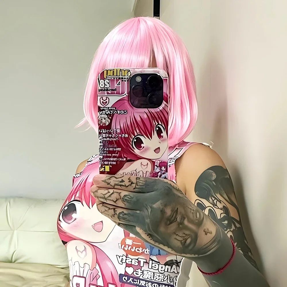 Фото Clmj Angel Beats Аниме Девушка Y2K Чехол для телефона для iPhone 16 15 14 13 12 11 Pro Max XS XR XSMax 6 7 8 Plus Глянцевый HD Жесткий чехол из ПК №3