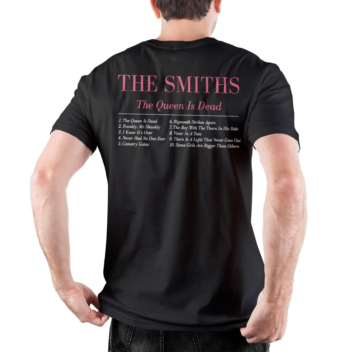 Футболка мужская с надписью The Smiths The Queen Is Dead, винтажная хлопковая тенниска с короткими рукавами, майка с круглым вырезом, подарок