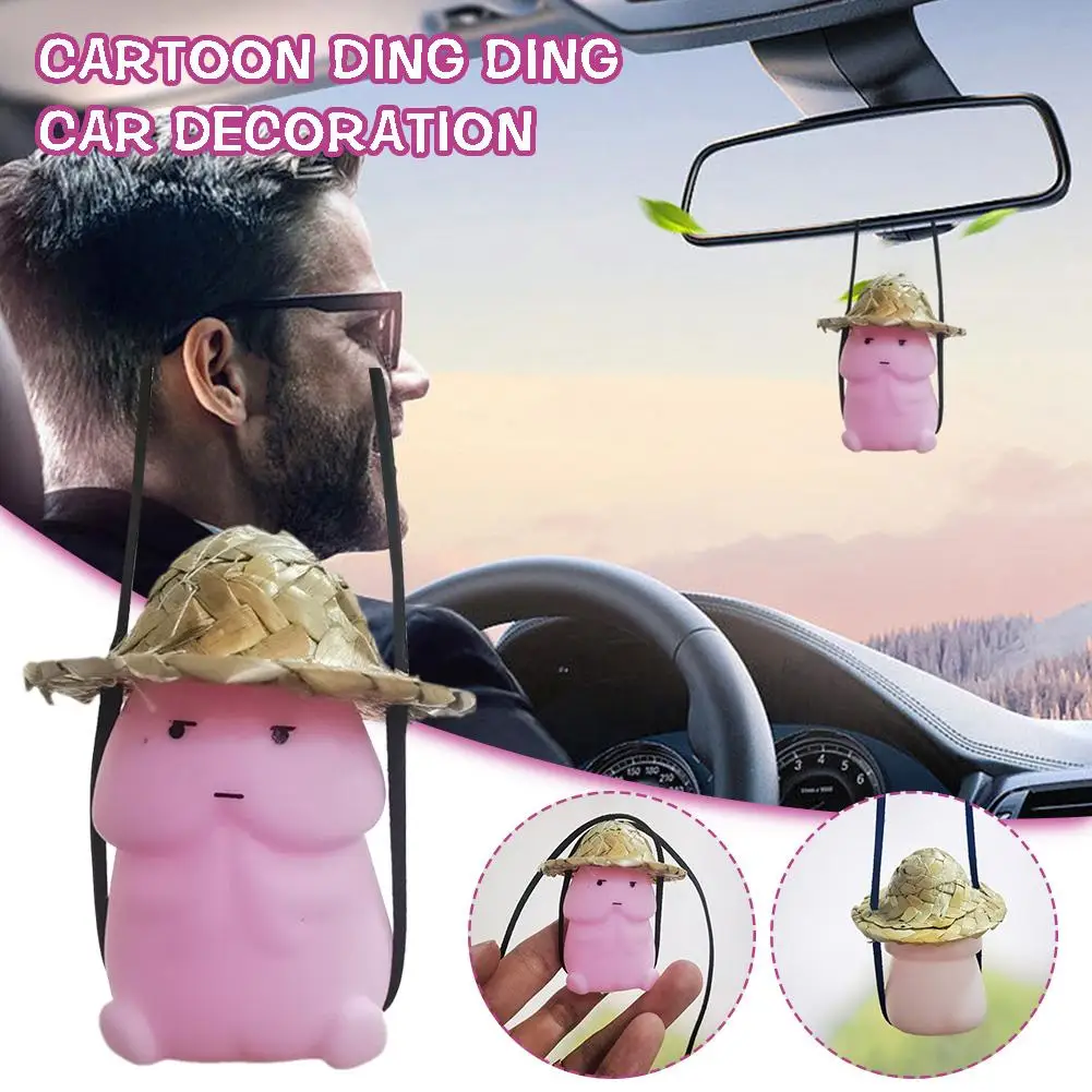 ПВХ мультфильм Dingding автомобиль украшение авто фотосессия рождественские подарки аксессуары автомобиль сюрприз игрушка для путешествий D7H3