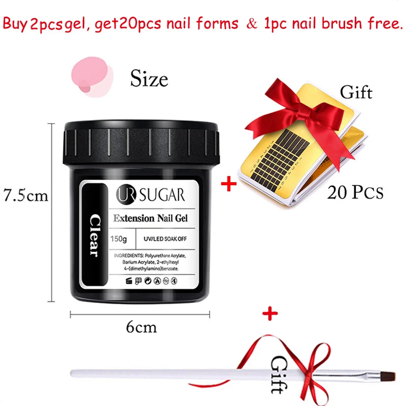 Фото UR SUGAR, 4 шт., 150 г, набор гелей для наращивания ногтей, молочно-белый конструктор, гель, самовыравнивающийся армирующий гель для ногтей, камуфляж №2