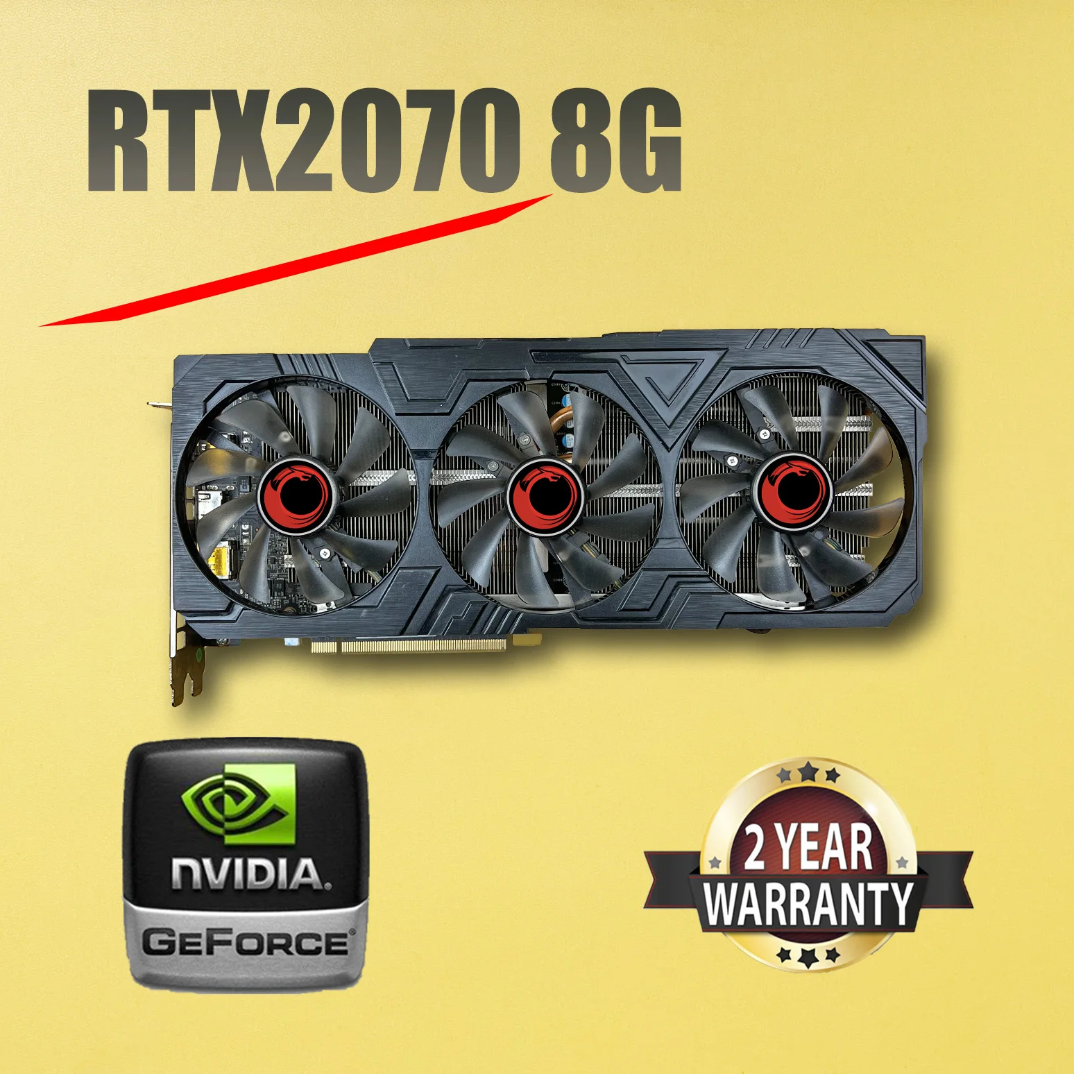 Видеокарта RTX 2070 8 ГБ NVIDIA Geforce GPU GDDR6 Express 4,0x16 игровая видеокарта ZUIDID