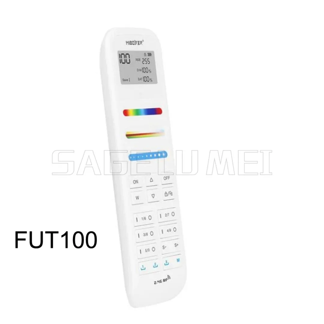 Фото НОВЫЙ FUT089 FUT092 FUT088 FUT100 FUT006 4 6 8 100 зон MiBoxer 2,4G RF Пульт дистанционного управления беспроводным контроллером RGBCCT Светодиодная лампа №4