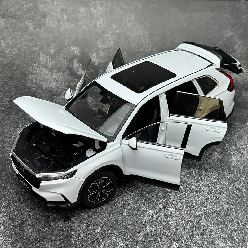 Фото 1:18 2024 HONDA CR-V CRV SUV модель автомобиля из сплава, литая металлическая модель автомобиля, имитация коллекции, детская игрушка, подарок, украшение №2