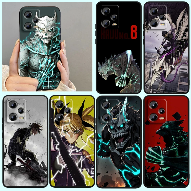 Чехол для телефона с аниме Cool Cute K-Kaiju No. 8 для Xiaomi Redmi Note 13 12R 12 12S Turbo 11 11T 11S 10 10S Pro Plus