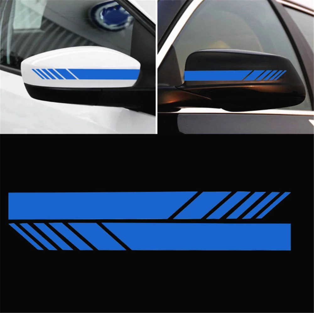 Фото 1 pair of car rearview mirrors Side stripe sticker auto styling for Renault DeZir Safrane ZE Latitude Laguna Frendzy №3