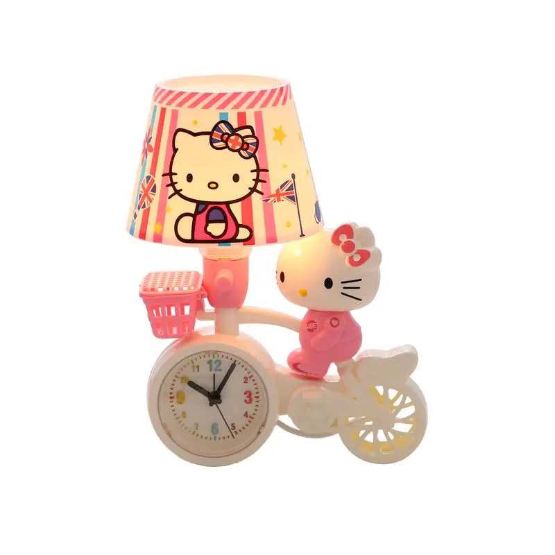 Sanrio Kawaii аниме Hello Kitty модель мультфильм спальня для сна ночная версия прикроватная лампа будильник украшение детский подарок игрушки для девочек (art.: 3920c02a6e227) - 3920c02a6e227