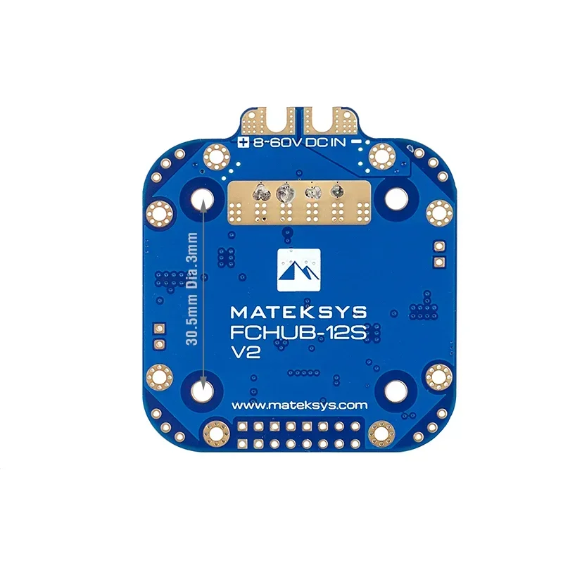 MATEKSYS MATEK PDB FCHUB-12S V2 Выход 5 В и 12 В Датчик тока 440 А 3-12S LIPO