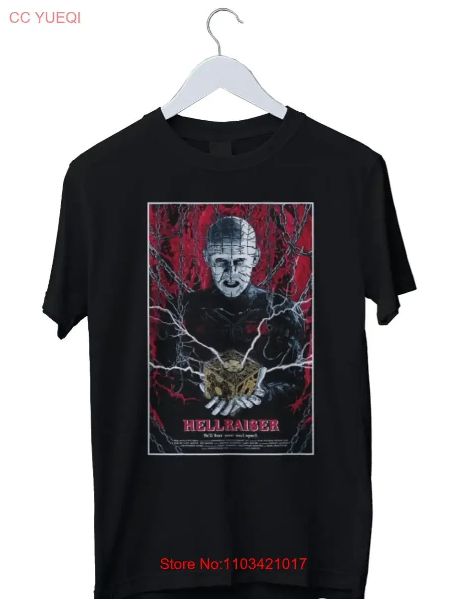 Мужская футболка Hellraiser Vintage Movie S M L XL 2 3 4, черно-белая, винтажная, слегка универсальная, растянутая, мягкая уличная одежда