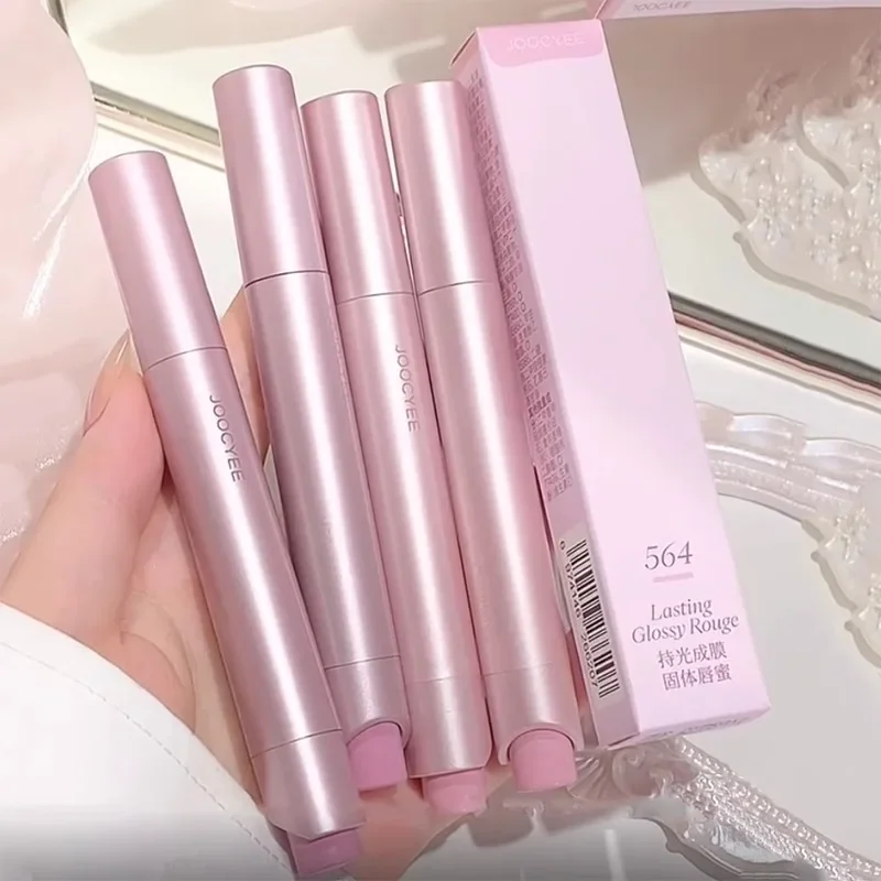 Joocyee Mirror Water Light Твердый блеск для губ, удерживающий питающую эссенцию, долговечная глазурь для губ, макияж