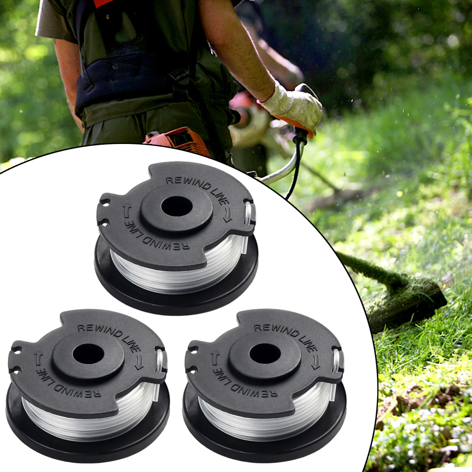 3 шт., катушка для триммера Einhell GE-CT 18/28 Li