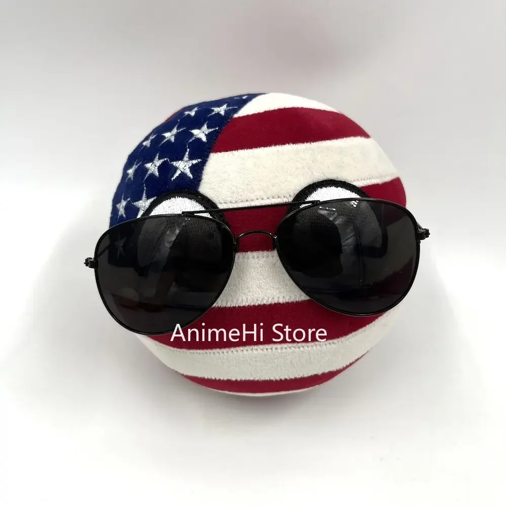Фото USABall AmericaBall плюшевая кукла America Country Balls Polandball США CountryBall Song пение музыка прыгающий мяч игрушка в подарок №3