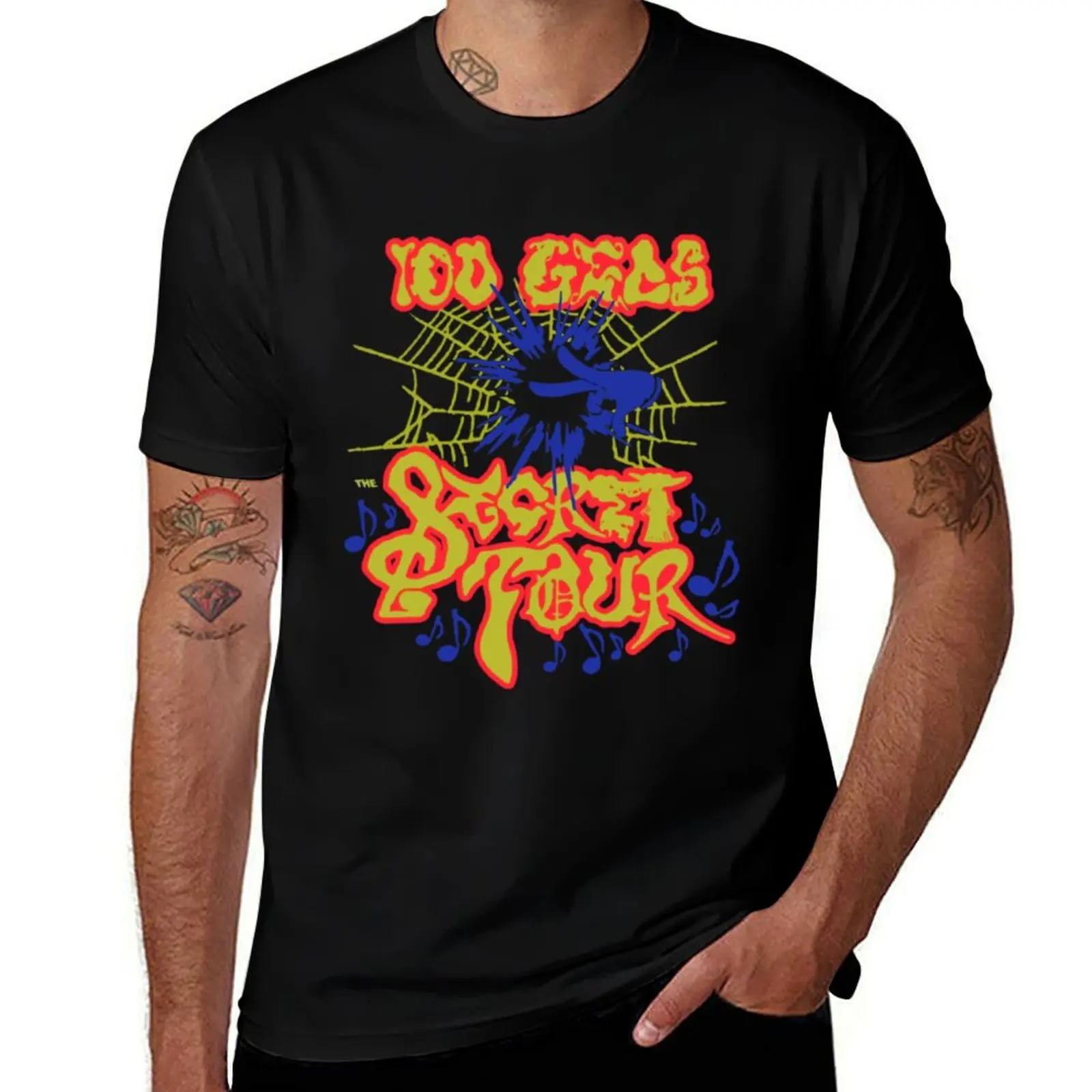 Футболка Gecs s-ecret Tour 100, винтажная рубашка с аниме, дизайнерские рубашки, мужская футболка, мужская одежда