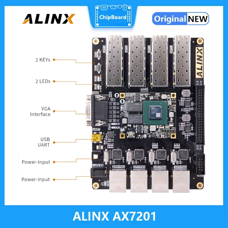 Фото ALINX AX7201: XILINX Artix-7 XC7A200T Плата разработки FPGA A7 SoMs SFP Оценочные комплекты №3