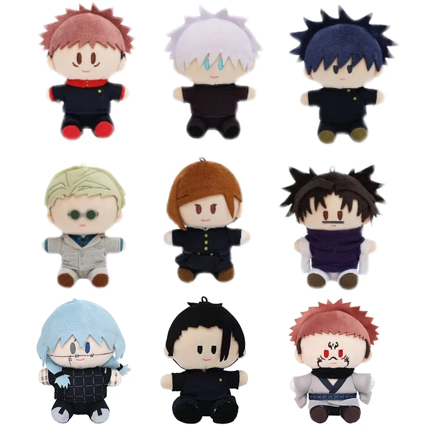 Stuffed Jujutsu Kaisen Genuine Movic Plush Doll 10cm CHOSO Nanami Kento Gojou Satoru Itadori Yuuji Fushiguro Puppet Toys for Fan