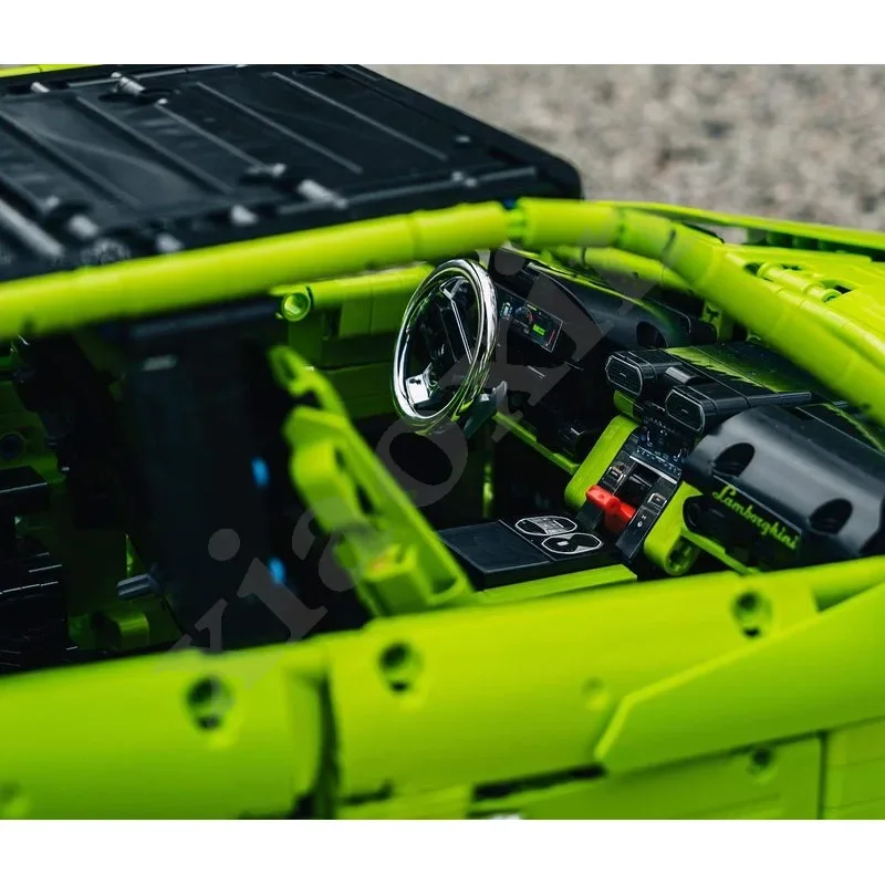 Фото Новый MOC-96212, классический спортивный автомобиль, статическое издание, 4086 шт., подходит для 42115, строительные блоки, детские игрушки, подарки на день рождения своими руками №4