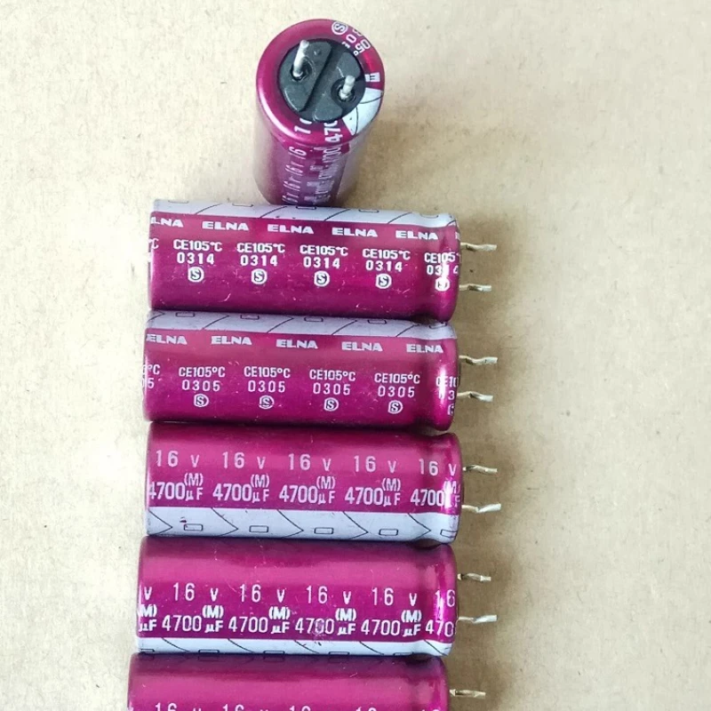 5 шт.лот Япония ELNA 16V4700UF 12X35 мм RW2 серии 4700 мкФ16 В медный контактный аудио электролитический конденсатор фиолетовый халат (art.: 3920d142c3030) - 3920d142c3030