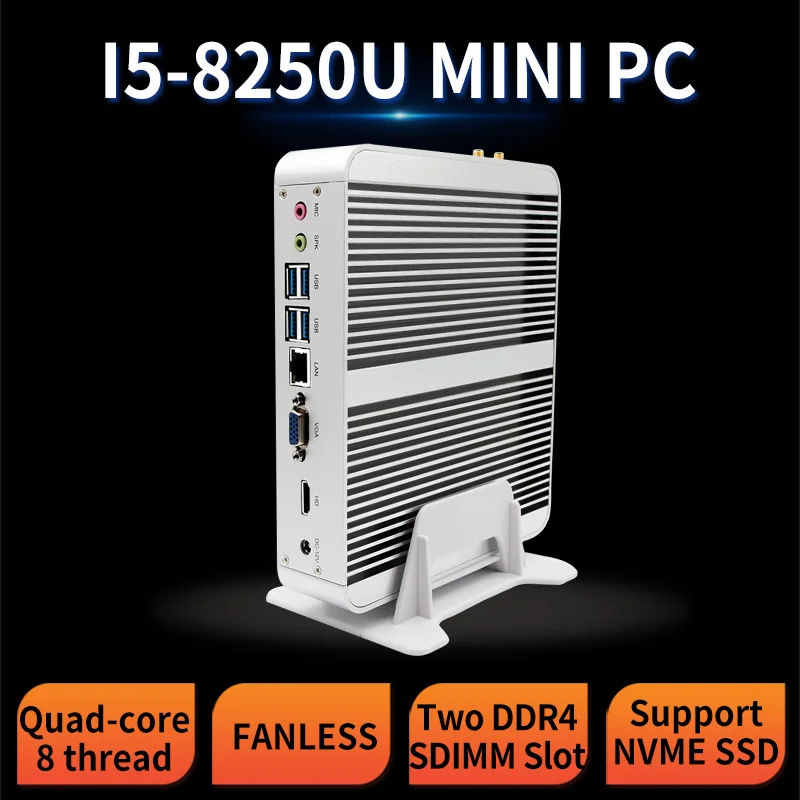 Игровой мини-ПК MSECORE, i5 8250U NVME DDR4, Windows 10, неттоп, безвентиляторный ПК, linux, системный блок, intel HTPC UHD620 HD Wi-Fi