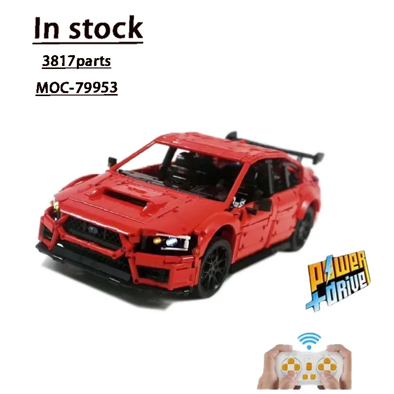 Новые Строительные блоки, красные мелкие детали, RC STI Roadster, сборная игрушка, модель, подарок на день рождения мальчика