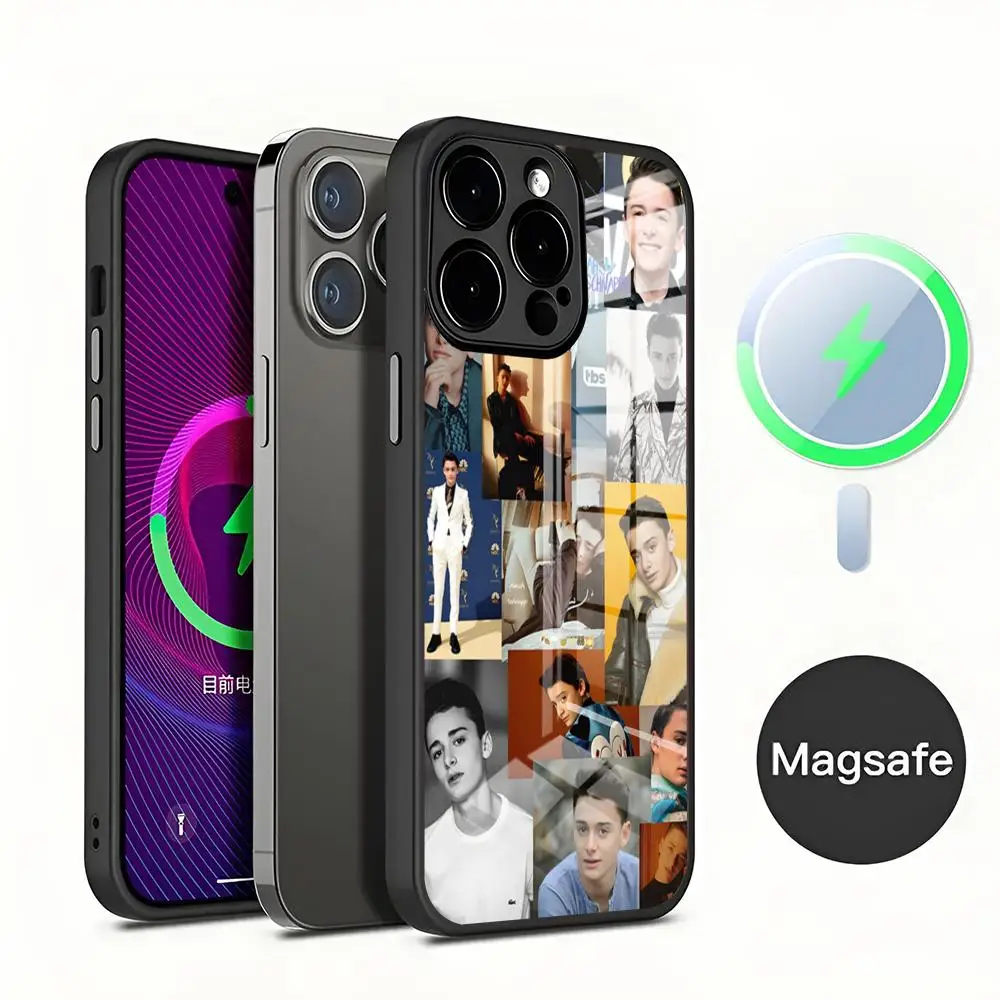 NOAH SCHNAPP COLLAGE Чехол для телефона Магнитный для Iphone Man 15 13 12 14 11 Pro Max Mini X Xr Xs 8 7 Puls 6 Macsafe Glass Coque