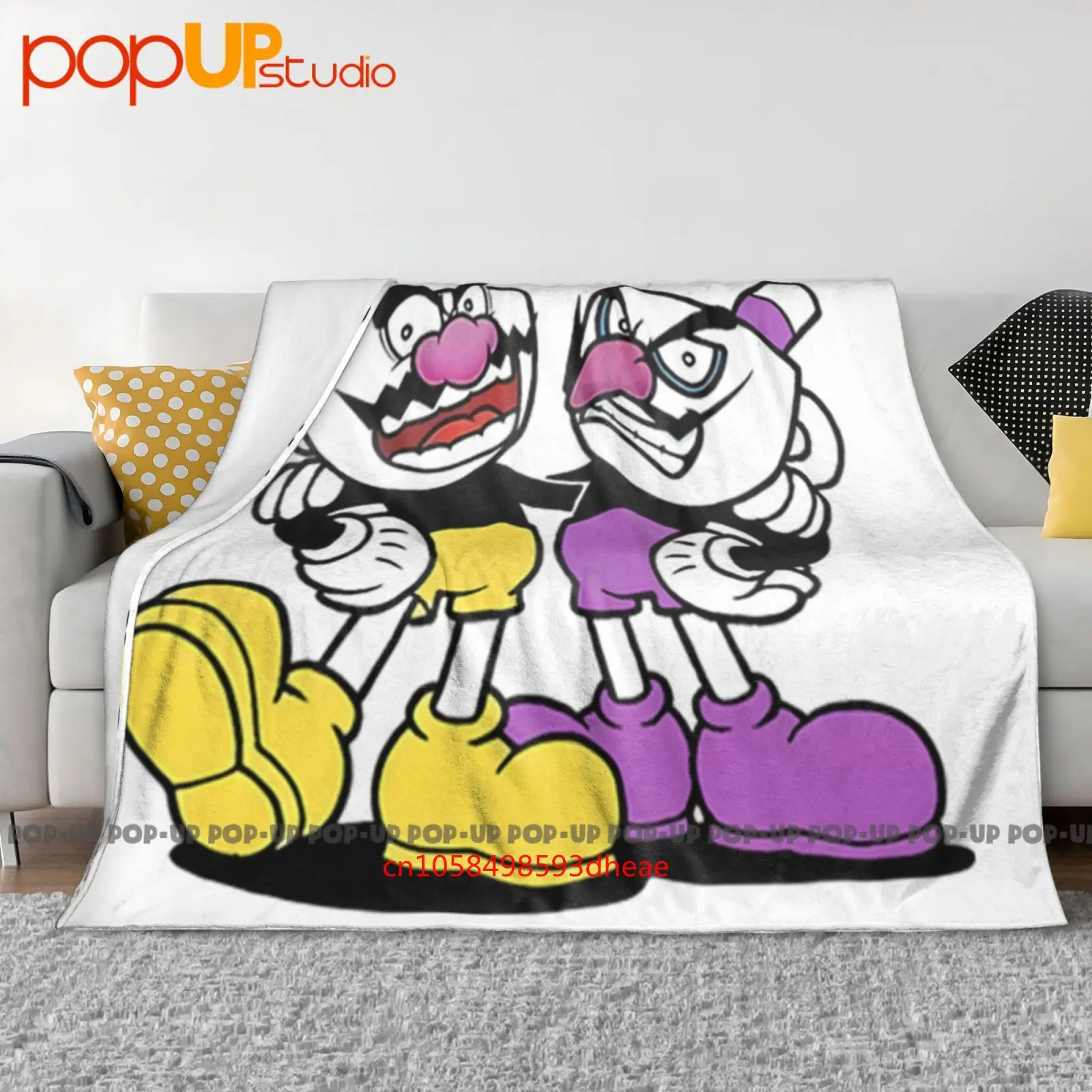 Cuphead Wario Waluigi Забавная игра Brineybeard Ультра-мягкое одеяло Одеяло Зимнее покрывало для дивана Чехлы на кровать