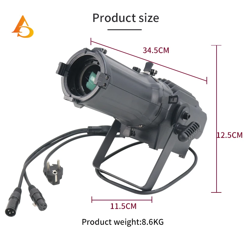 DMX Zoom Mini 100 Вт 2в1 профиль переменный зум эллиптическая поверхность студийный прожектор Gobo DMX LED Leko для театральной выставки (art.: 3920cce0e58eb) - 3920cce0e58eb