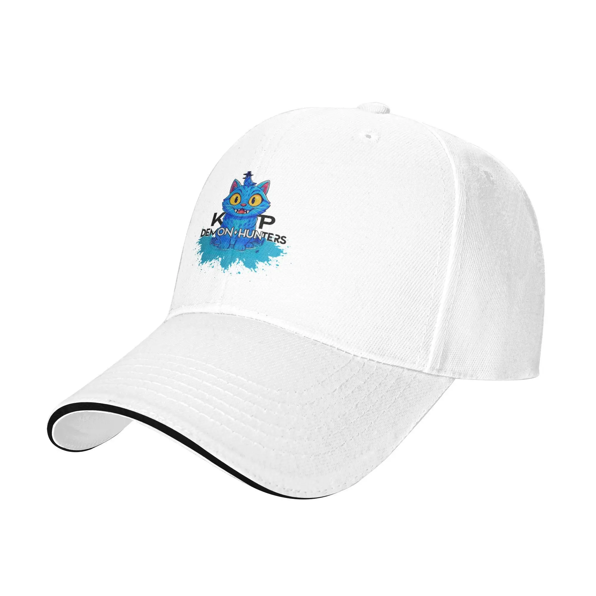 Бейсбольная кепка K-Pop Demon Hunters Derpy And Sussy Splatter Kpop Rock Солнцезащитный крем Trucker Hat Мужчины Взрослые y2k Крутой логотип Бейсбольные кепки