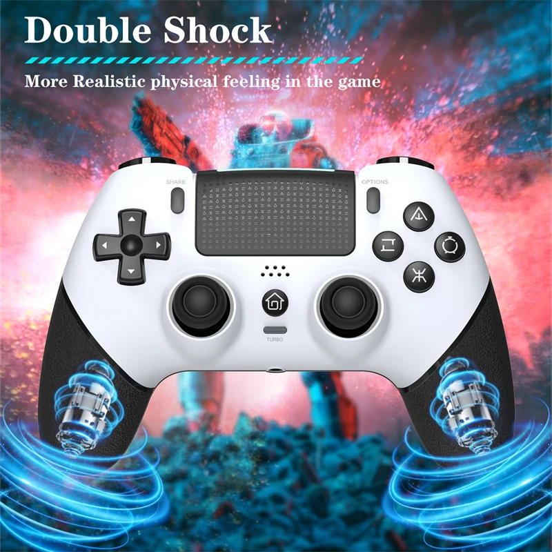 Беспроводной контроллер для PS4/PS4 Pro/PS4 Slim/PC, игровые джойстики с эффектом Холла, 6-осевой датчик движения, беспроводной геймпад