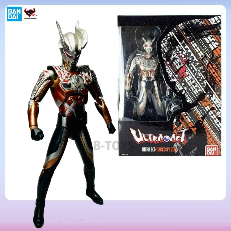 В наличии Bandai Ultra-ACT Ultraman Series Darklops Zero Joints Подвижная аниме-фигурка Коллекционная оригинальная коробка Готовая BB