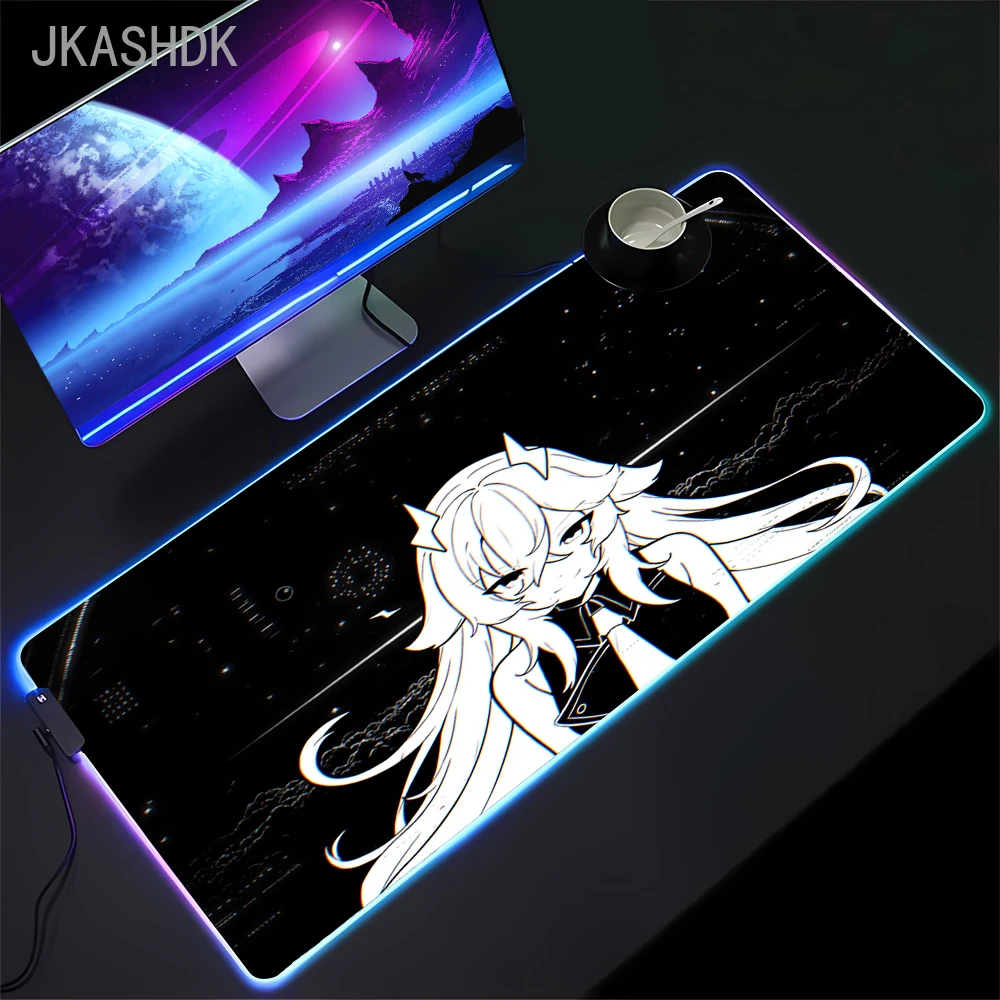 HD RGB Wallhack Frenzy Faith Yume Коврик для мыши XL Yuki Aim Большой светодиодный игровой коврик для мыши Компьютерный коврик для мыши для ноутбука с подсветкой Deskmat