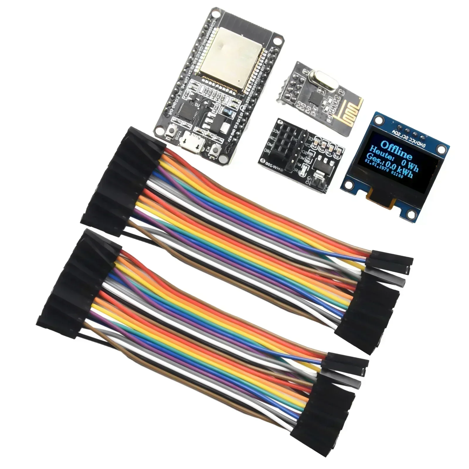 Бесшовное решение OpenDTU ESP32+NRF24L01+кабель+модуль дисплея Простая установка Подключение Широкая совместимость
