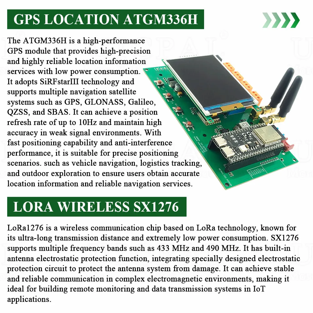 Комплект макетной платы ESP32 S3 с 3,2-дюймовым дисплеем N16R8 Модуль Wi-Fi BT Беспроводной LoRa SX1276 GPS-местоположение ATGM336H 4 реле (art.: 3920d02ef0c20) - 3920d02ef0c20