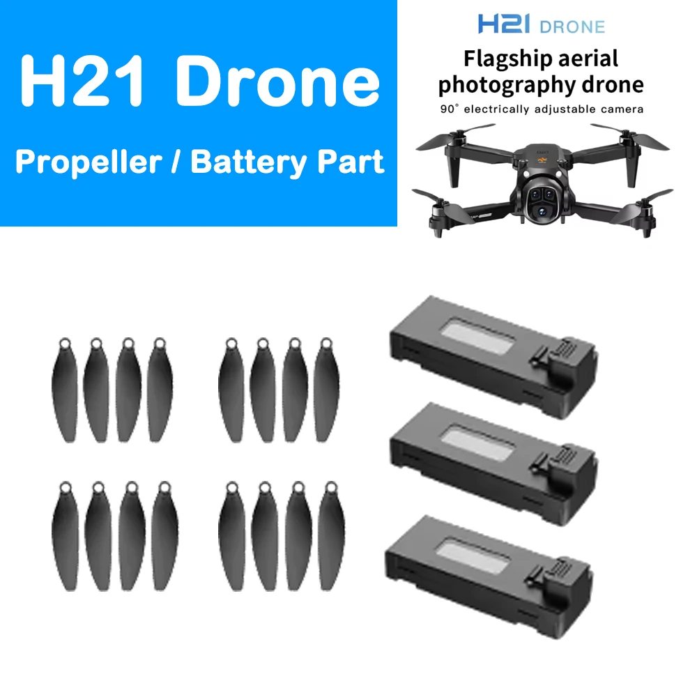 Оригинальная запасная часть для дрона H21 FPV Wi-Fi, лопасть пропеллера для дрона, кленовый лист/липо-батарея, часть для аксессуара для дрона H21