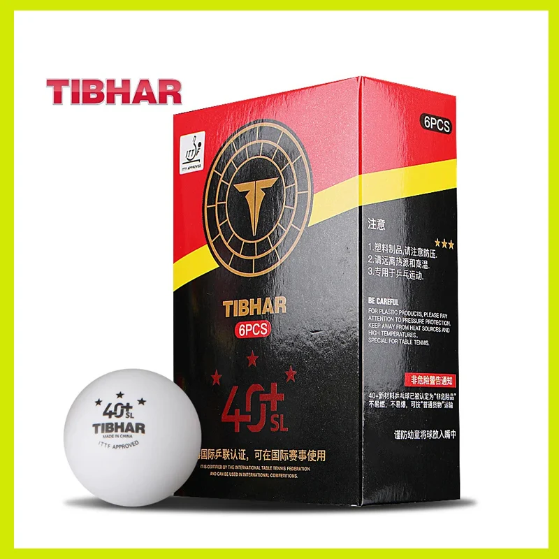 TIBHAR 3-звездочный бесшовный мяч для настольного тенниса 40 + Новые пластиковые одобренные ITTF профессиональные мячи для пинг-понга для тренировочных соревнований