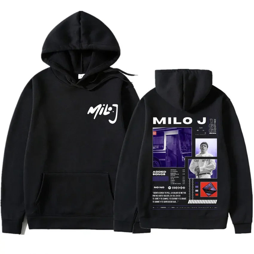 Поп-репер Milo J Nice Album Merch толстовки с принтом мужские и женские толстовки в стиле хип-хоп хипстерский пуловер большого размера с длинными рукавами Harajuku