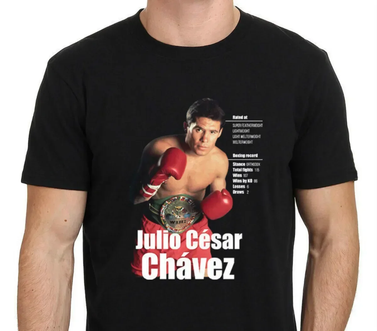Футболка с надписью «Julio Cesar» Чавес, мексиканская легенда о боксе», 100% хлопок, круглый вырез, летняя повседневная мужская футболка с коротким рукавом, размер S-3XL
