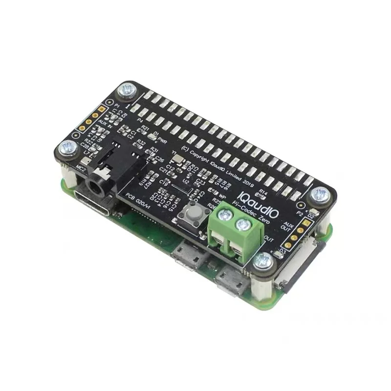 Фото Плата расширения Raspberry Pi Zero Audio декодирования IQaudio Кодек I2S Звуковая карта Микрофон Голосовой модуль №2