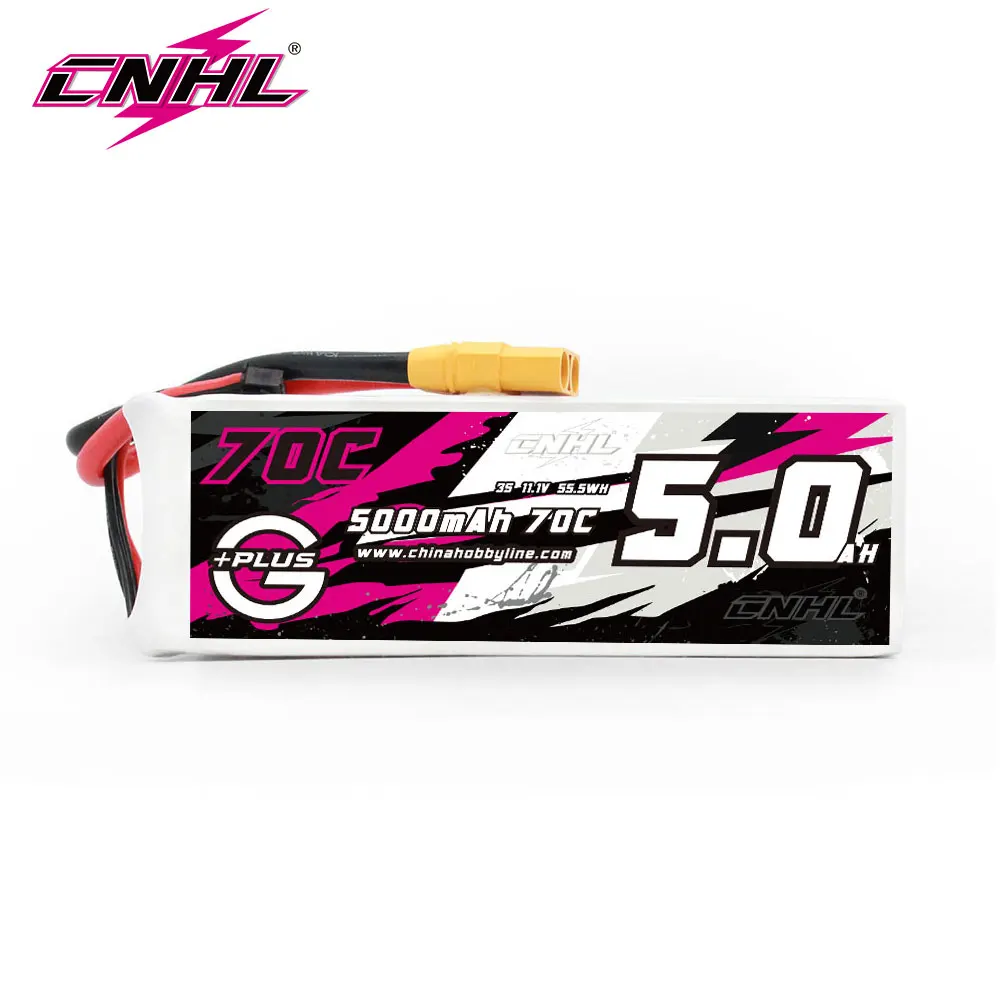 Фото CNHL Lipo Battery 3S 4S 6S 11,1 V 14,8 V 22,2 V 5000mAh 70C с разъемом XT90 для радиоуправляемого автомобиля лодки самолета вертолета спидометра квадрокоптера №1