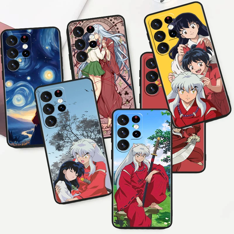 Аниме Inuyasha для Samsung M62 M52 M33 M32 M31 M30 M23 M22 M21 Note 20 10 9 8 Ultra Plus Lite Черный чехол для телефона