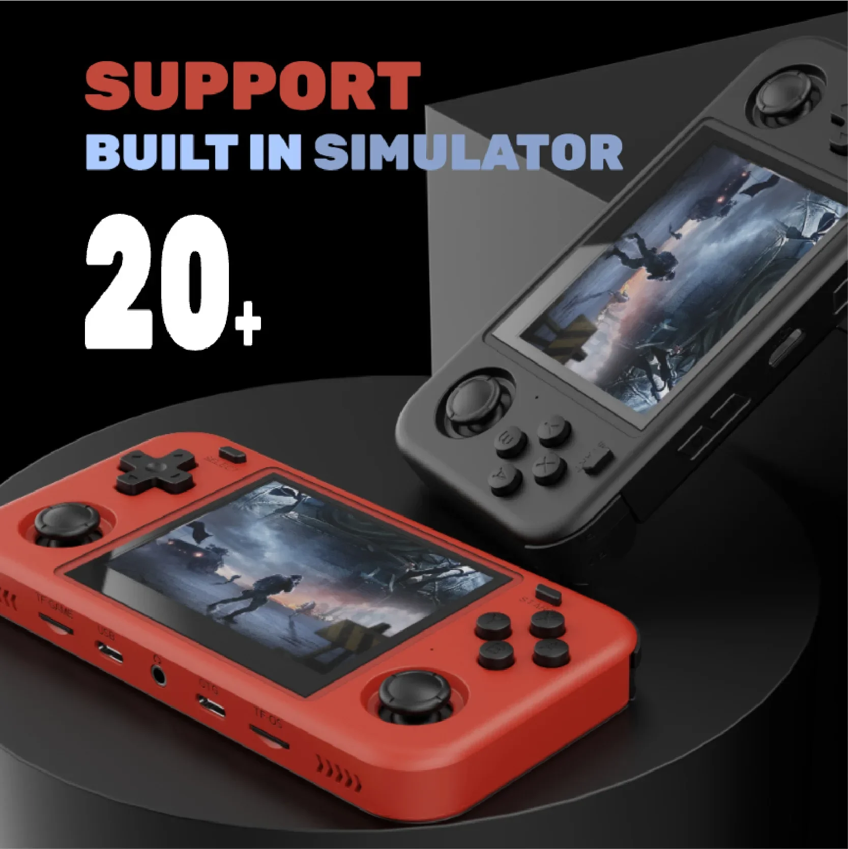 O30s 3,5 дюймов Ips 0ca Full Fit Hd iплоский экран Linux Портативный ретро Gba игра ностальгия Ps1 открытым исходным кодом Карманный игровой автомат (art.: 3920c8011c2fa) - 3920c8011c2fa