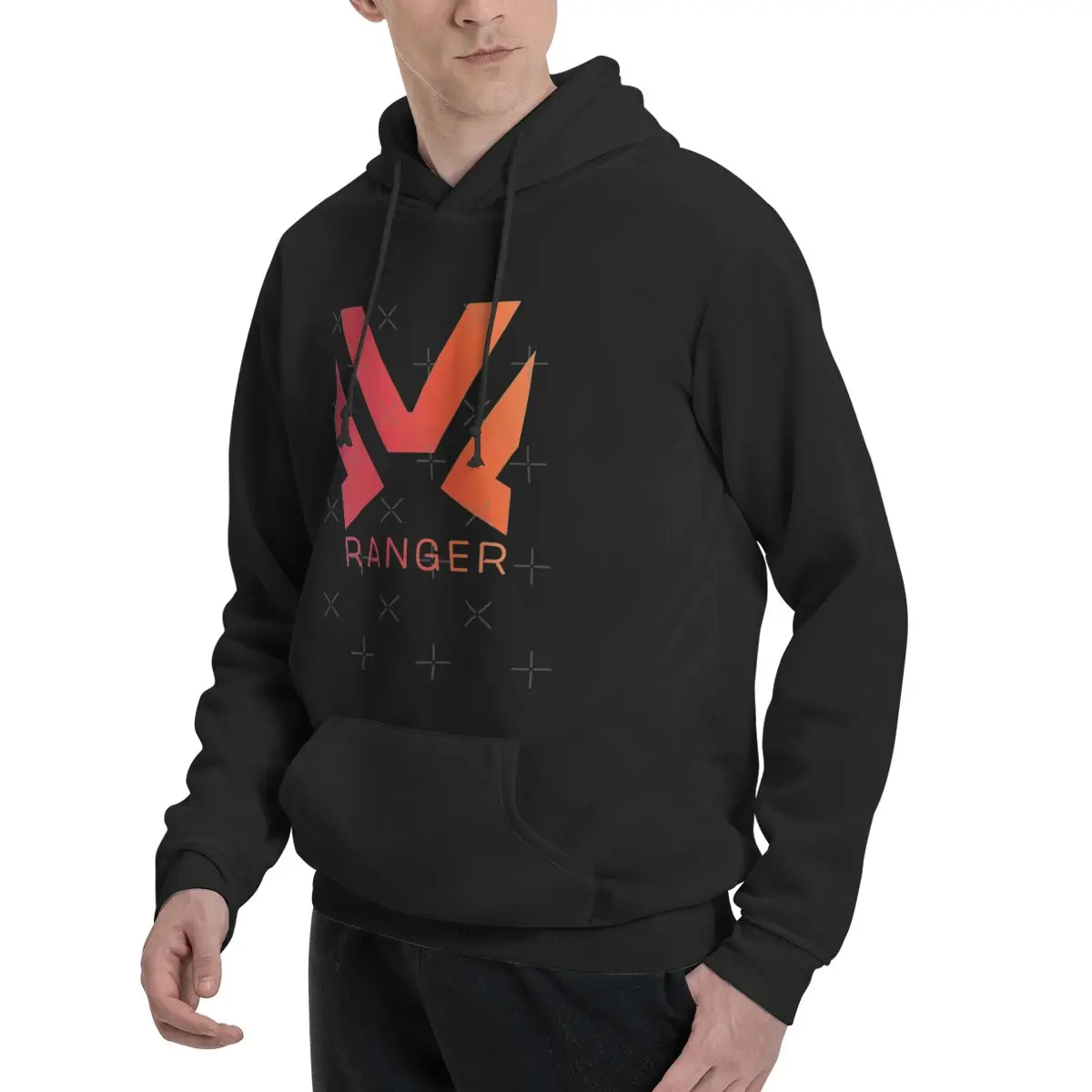 Фото Ranger Javelin Variant Anthem Game Symbol Чистый цвет с логотипом Толстовки с капюшоном в стиле аниме Негабаритная куртка с капюшоном Мужская толстовка №3