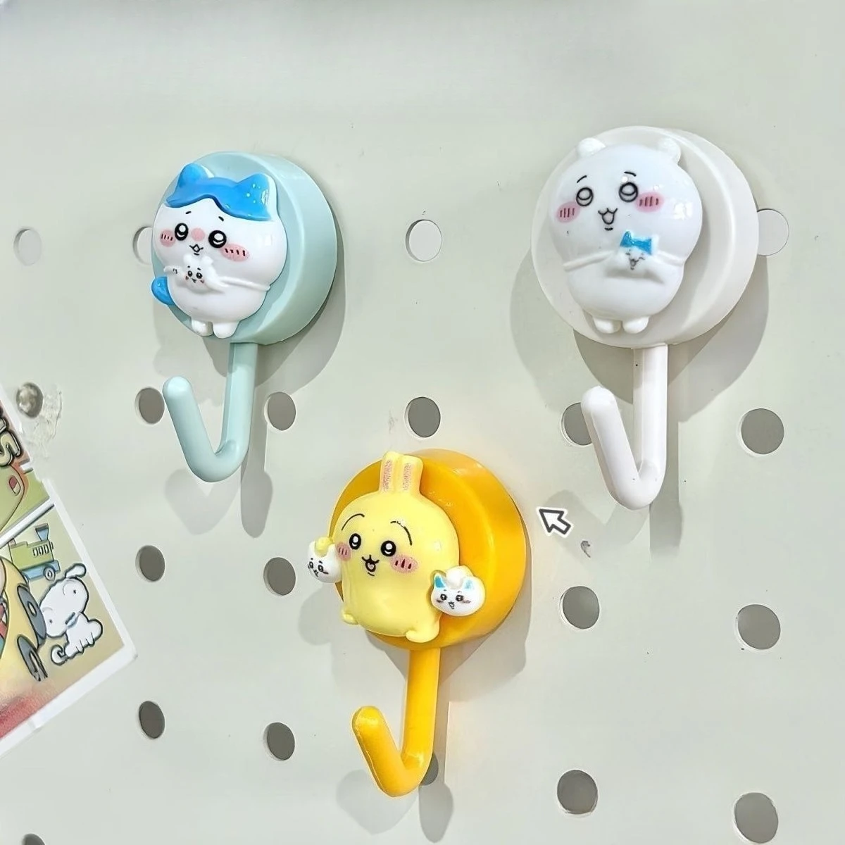 MINISO Chiikawa Usagi Hook Up No Punching ОбщежитиеDIY No Trace Липкий крючок Мощная паста Настенный после повестки двери Бытовой