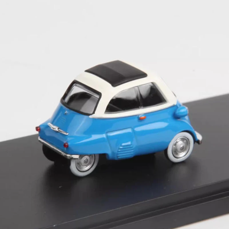 Фото Оригинальный масштаб 1/64, классический сплав Isetta, имитация модели автомобиля, статическая коллекция, украшенные праздничные подарки, игрушки №4